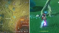 The last rune arrow puzzle is located in Gandha Hills (Image via Genshin Impact)